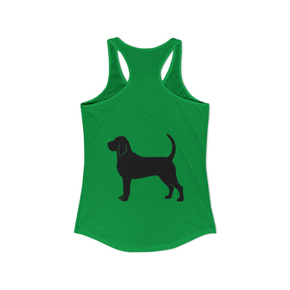 Bloodhound Silhouette Women's Racerback Tank