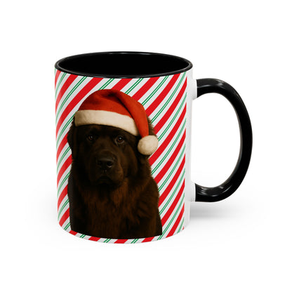 Santa Paws Newfie 2-Tone Coffee Mug