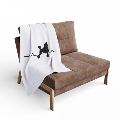 My Heart Beats For Poodles Arctic Fleece Blanket