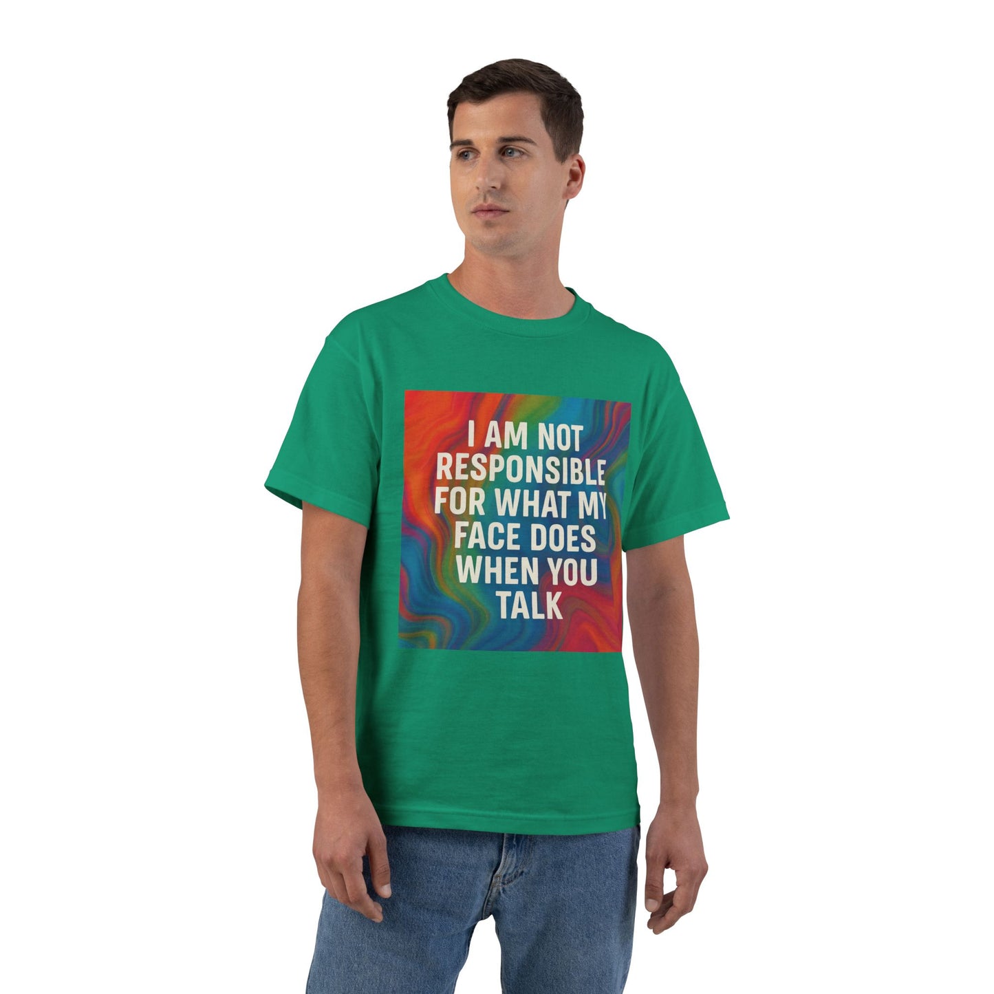 When You Talk Men's Short-Sleeve Crewneck Tee