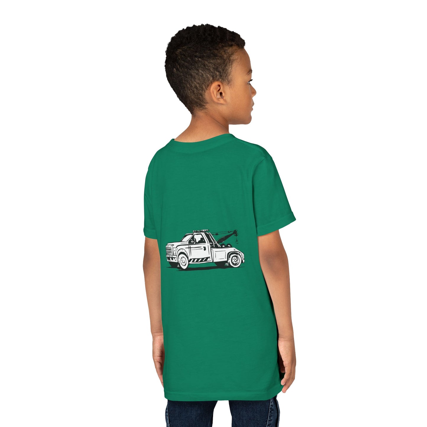 Wheel Lift Tow Truck Youth Unisex Short Sleeve Crewneck Tee