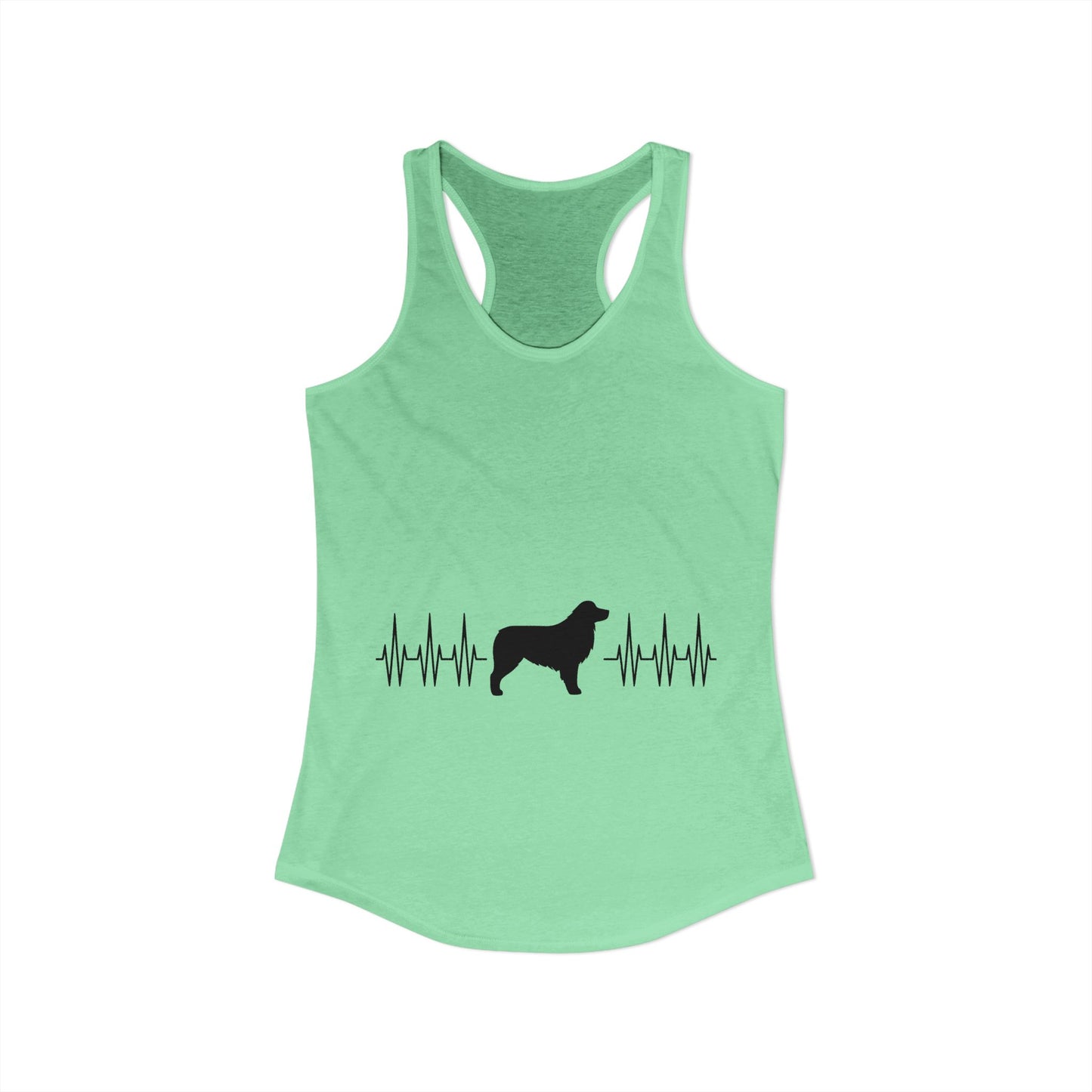 My Heart Beats For Aussies Women's Racerback Tank