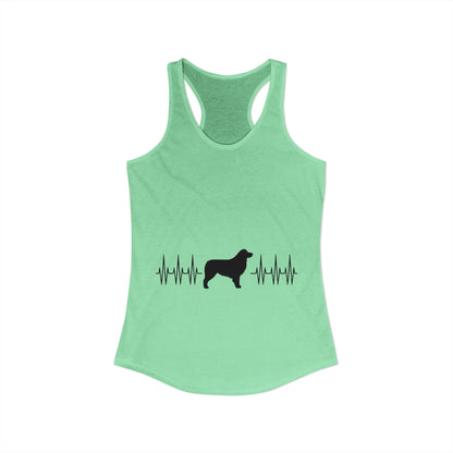 My Heart Beats For Aussies Women's Racerback Tank