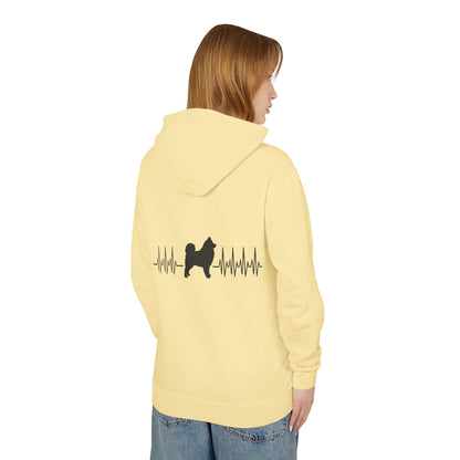 My Heart Beats For Samoyeds Unisex Lightweight Hoodie