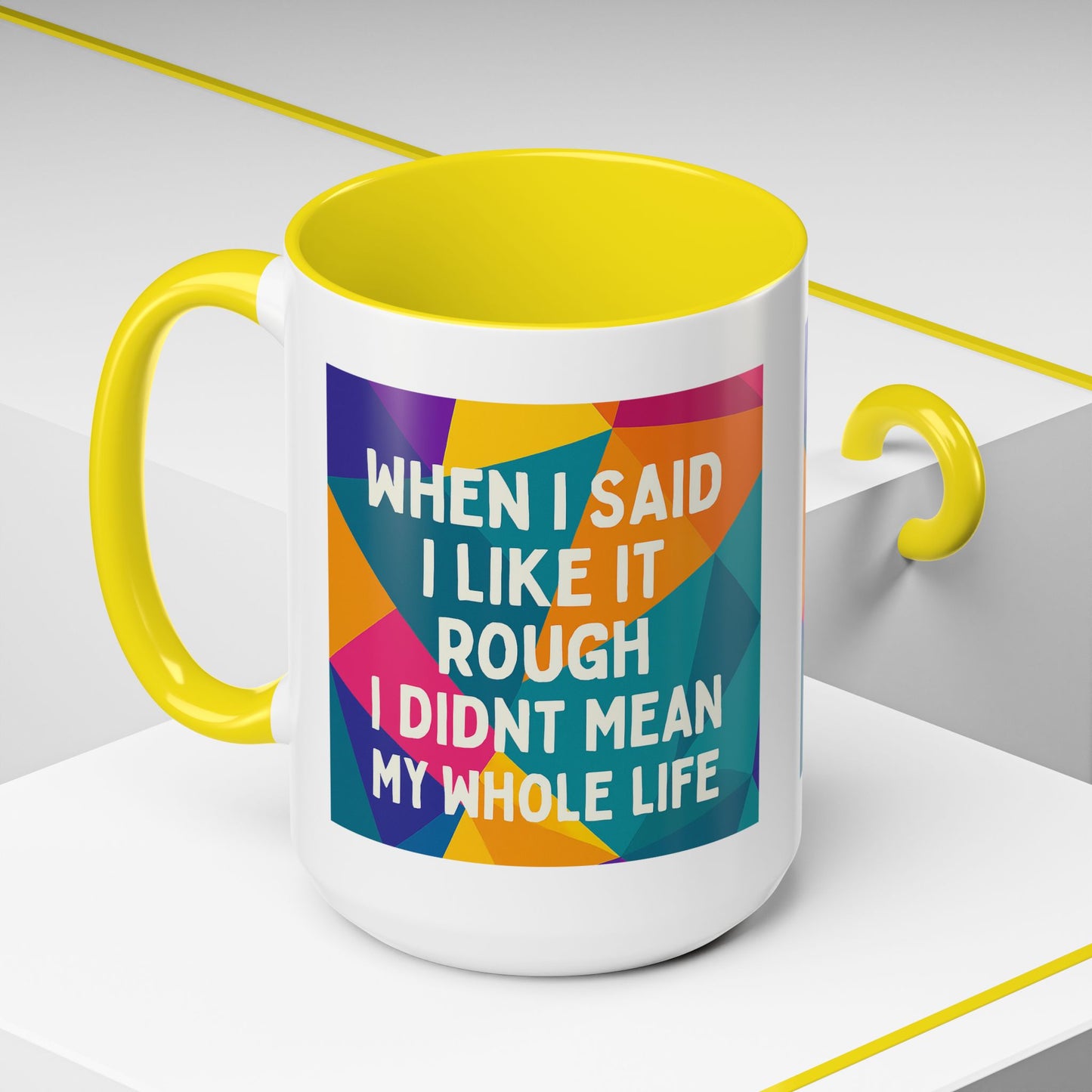 Like It Rough 2-Tone Coffee Mug
