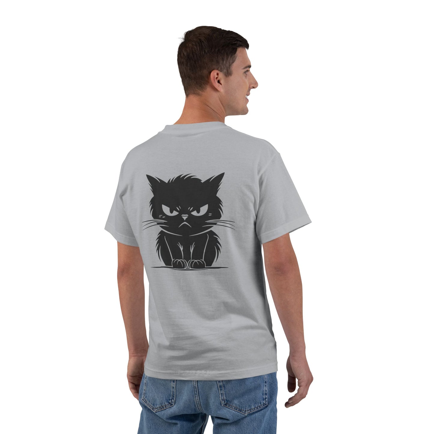 Angry Cat Men's Short-Sleeve Crewneck Tee