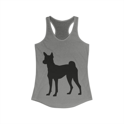 Basenji Silhouette Women's Racerback Tank