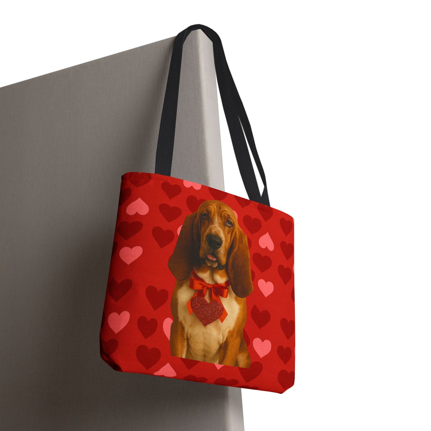 Cupid's Companion Basset  Tote Bag