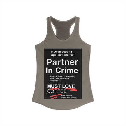 Partner In Crime Women's Racerback Tank