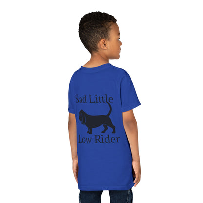 Sad Little Low Rider Youth Unisex Short Sleeve Crewneck Tee