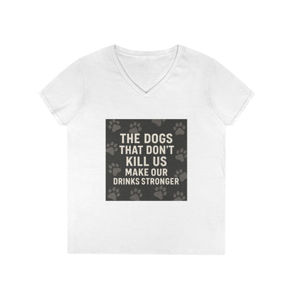 Drinks Stronger Women's V-Neck T-Shirt