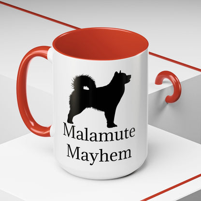 Malamute Mayhem 2-Tone Coffee Mug
