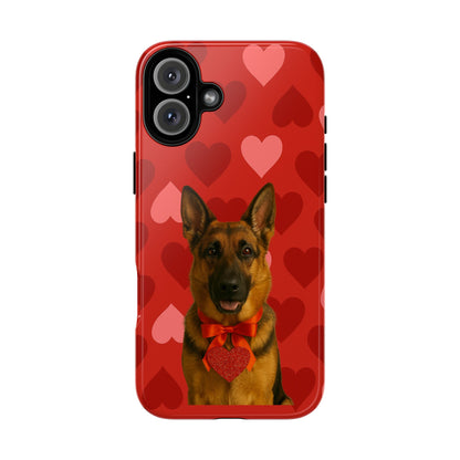 Cupid's Companion German Shepherd iPhone Case