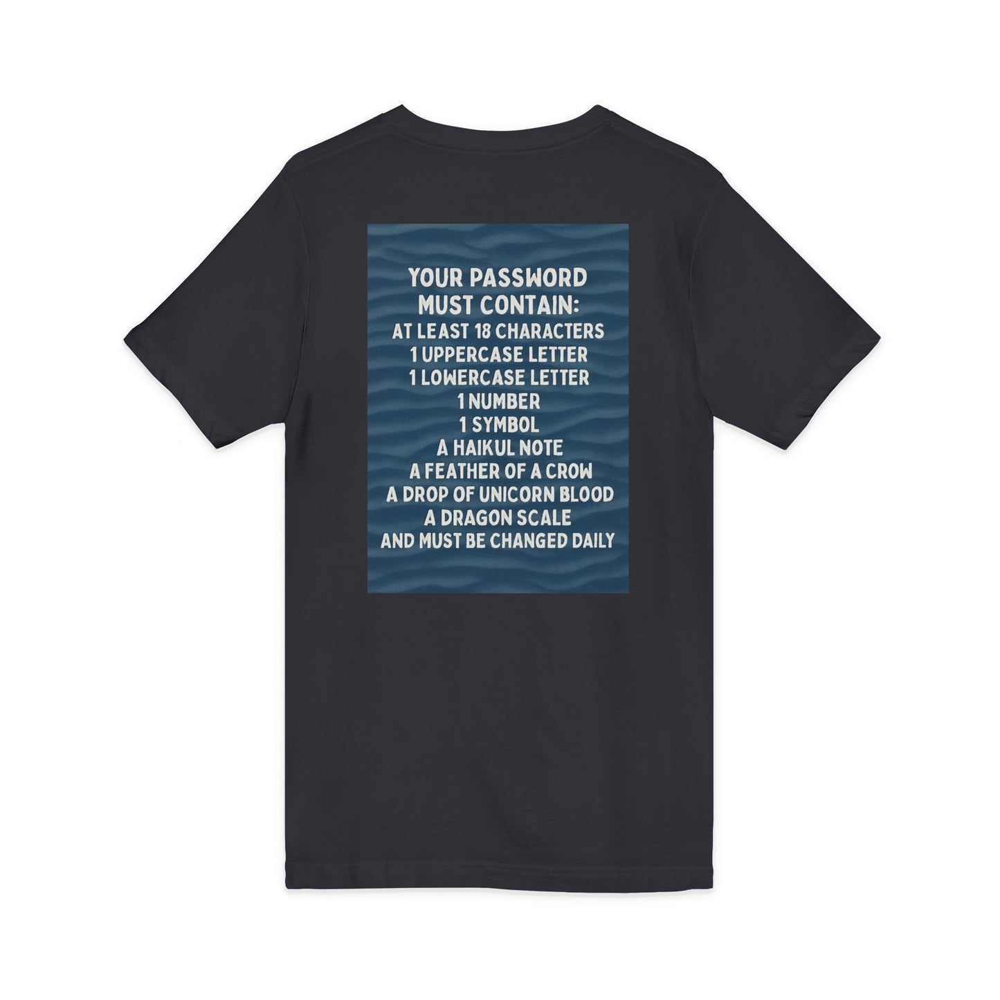 Password Unisex Short Sleeve V-Neck Tee