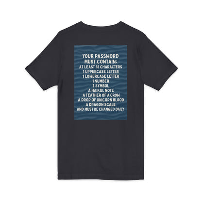 Password Unisex Short Sleeve V-Neck Tee