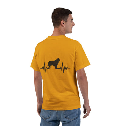 My Heart Beats For Newfies Men's Short-Sleeve Crewneck Tee