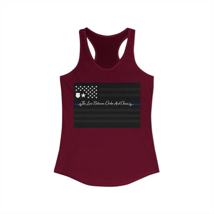 Thin Blue Line Women's Racerback Tank