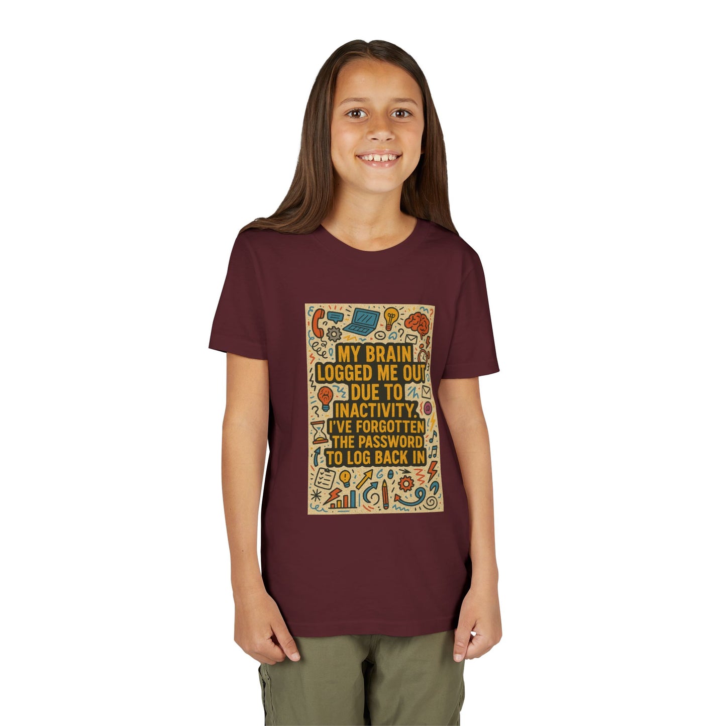 Logged Out Youth Unisex Short Sleeve Crewneck Tee