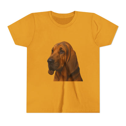 Bloodhound Head Youth Unisex Short Sleeve Crewneck Tee