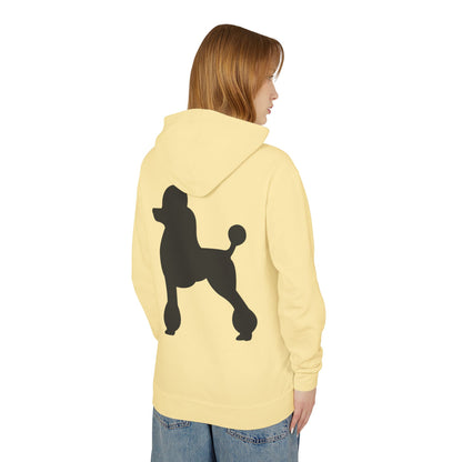 Poodle Silhouette Unisex Lightweight Hoodie