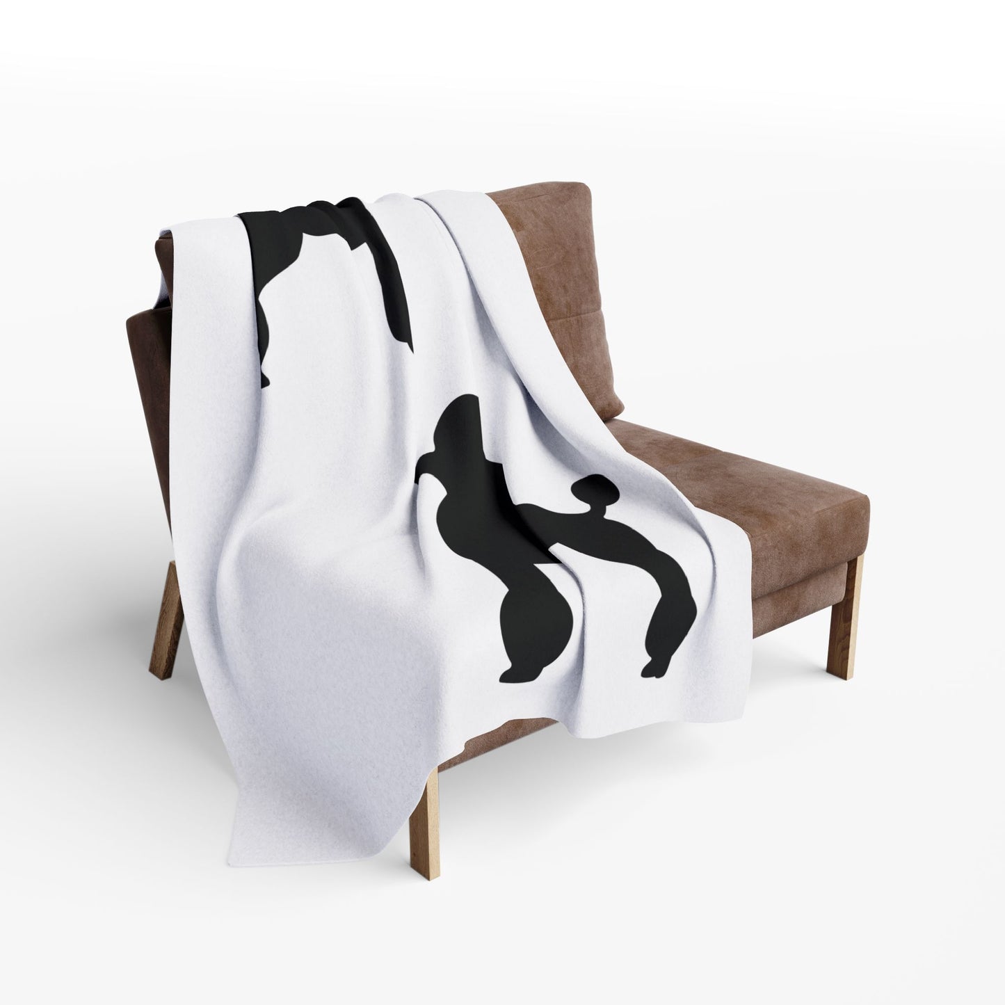 Poodle Silhouette Arctic Fleece Blanket