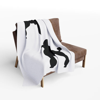 Poodle Silhouette Arctic Fleece Blanket