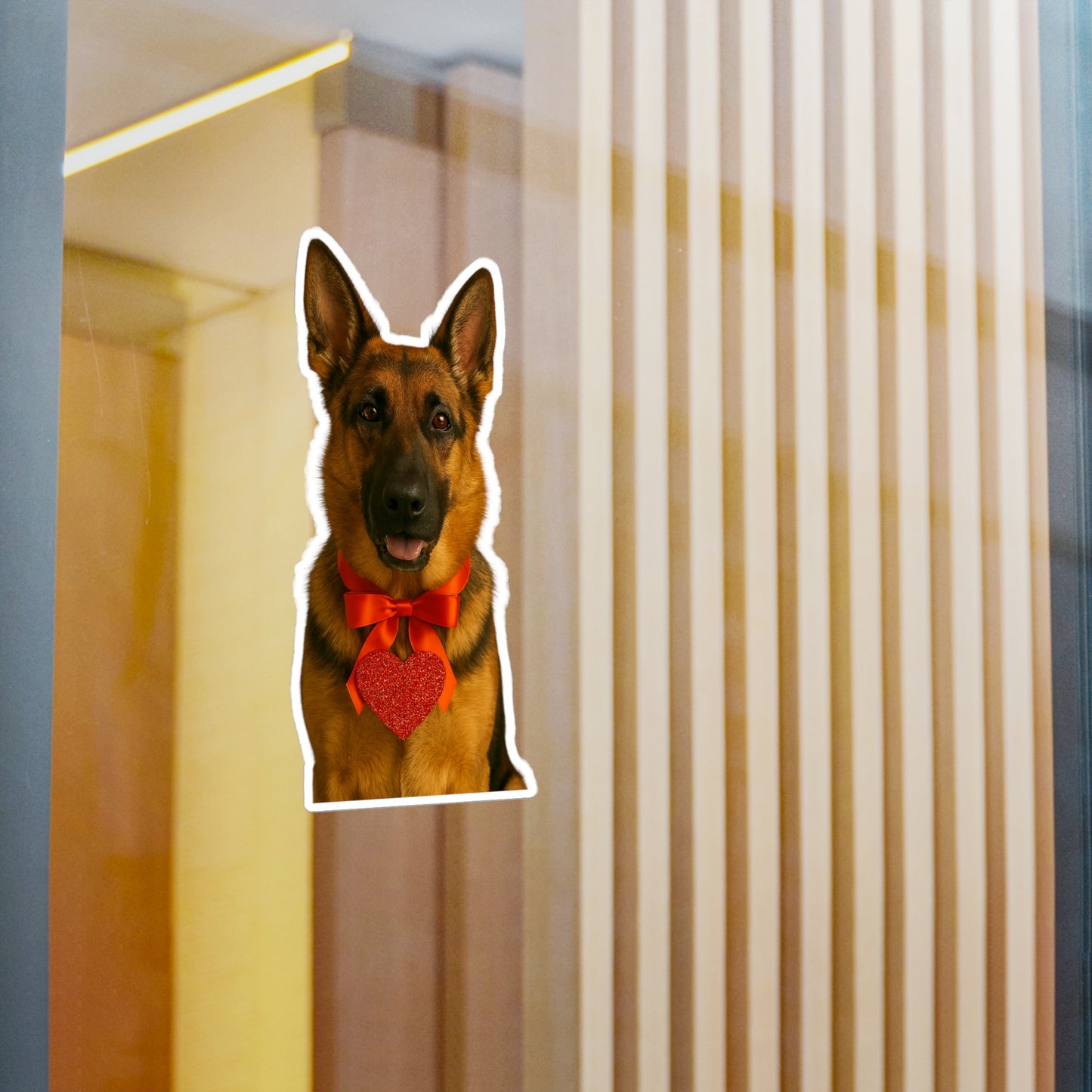 Cupid's Companion German Shepherd Vinyl Decal