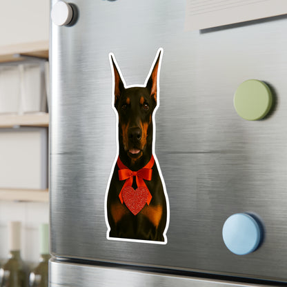 Cupid's Companion Doberman Vinyl Decal
