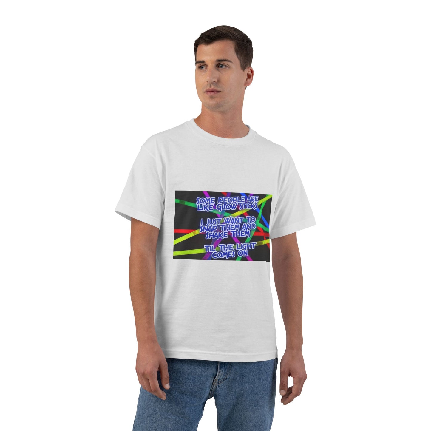 Glow Sticks Men's Short-Sleeve Crewneck Tee