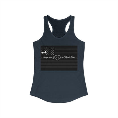 Thin White Line Women's Racerback Tank