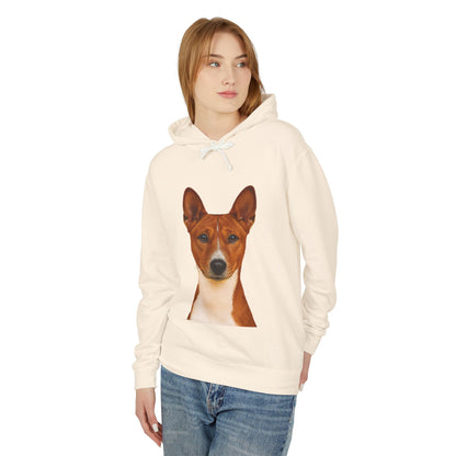Basenji Head Unisex Lightweight Hoodie