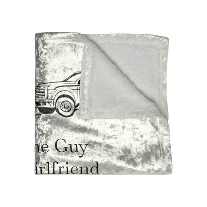 I'm The Guy Crushed Velvet Blanket