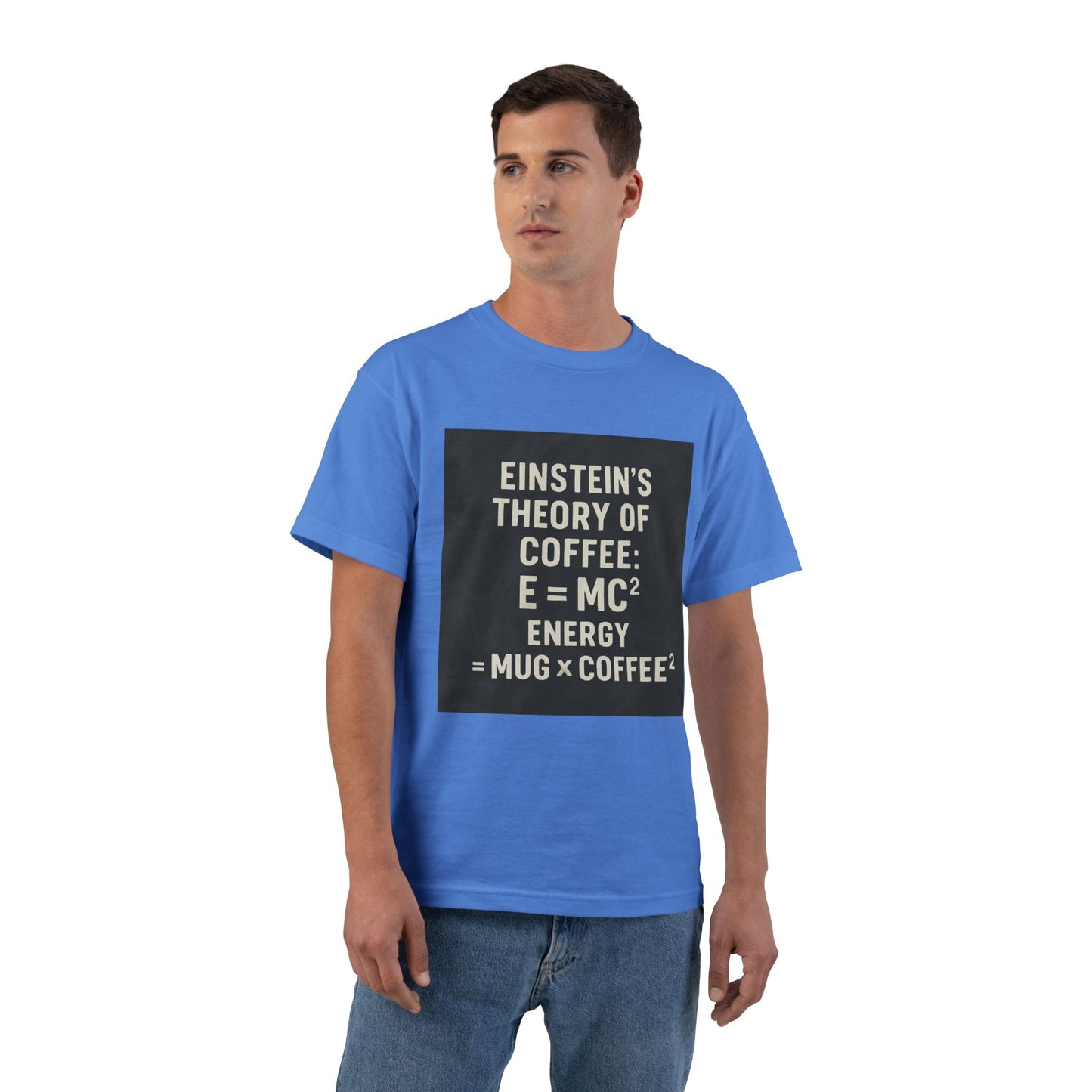 Einstein's Theory Of Coffee Men's Short-Sleeve Crewneck Tee