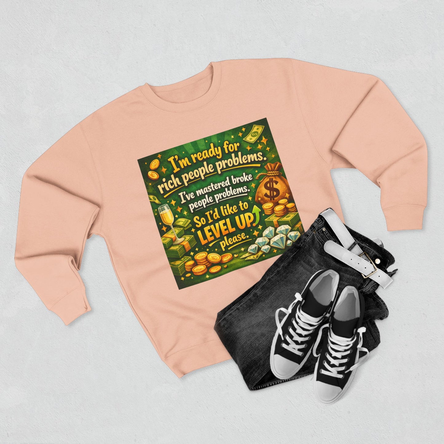 Level Up Unisex Crewneck Sweatshirt