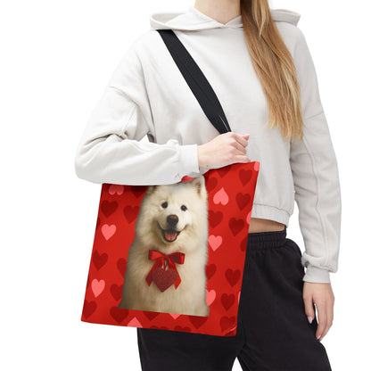 Cupid's Companion Samoyed Tote Bag