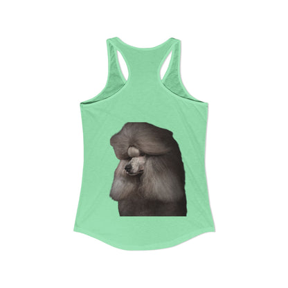 Poodle Head Women's Racerback Tank