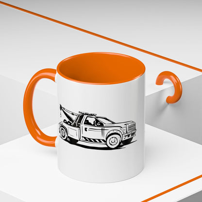 Wheel Lift Tow Truck 2-Tone Coffee Mug