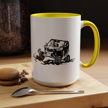 Slingin' Mud Side By Side 2-Tone Coffee Mug