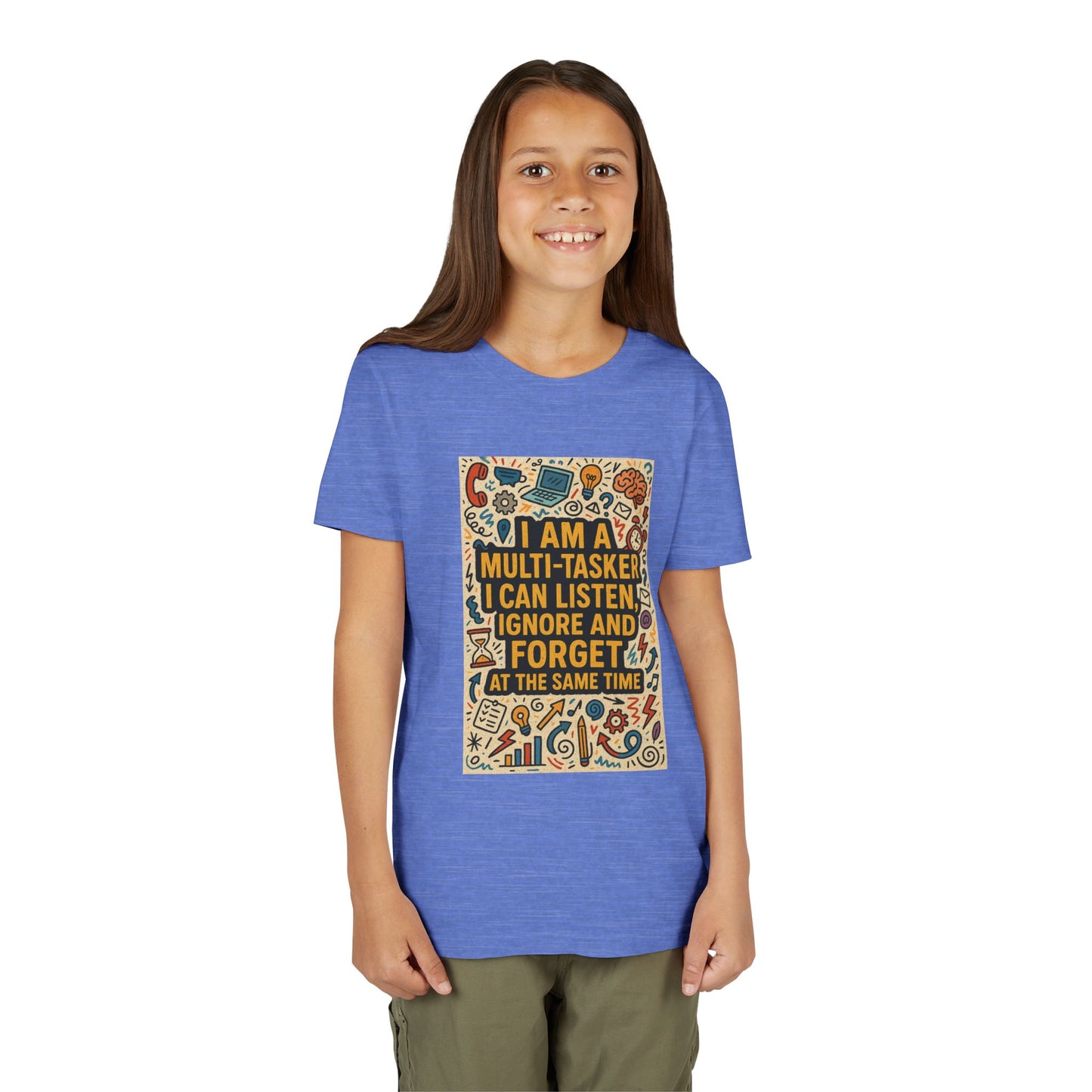 Multi-Tasker Youth Unisex Short Sleeve Crewneck Tee