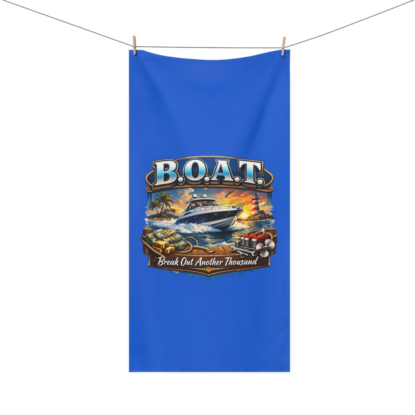 B.O.A.T. Mink-Cotton  Beach Towel
