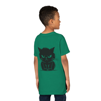 Angry Cat Youth Unisex Short Sleeve Crewneck Tee