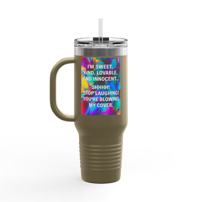 Blowing My Cover Insulated Travel Mug