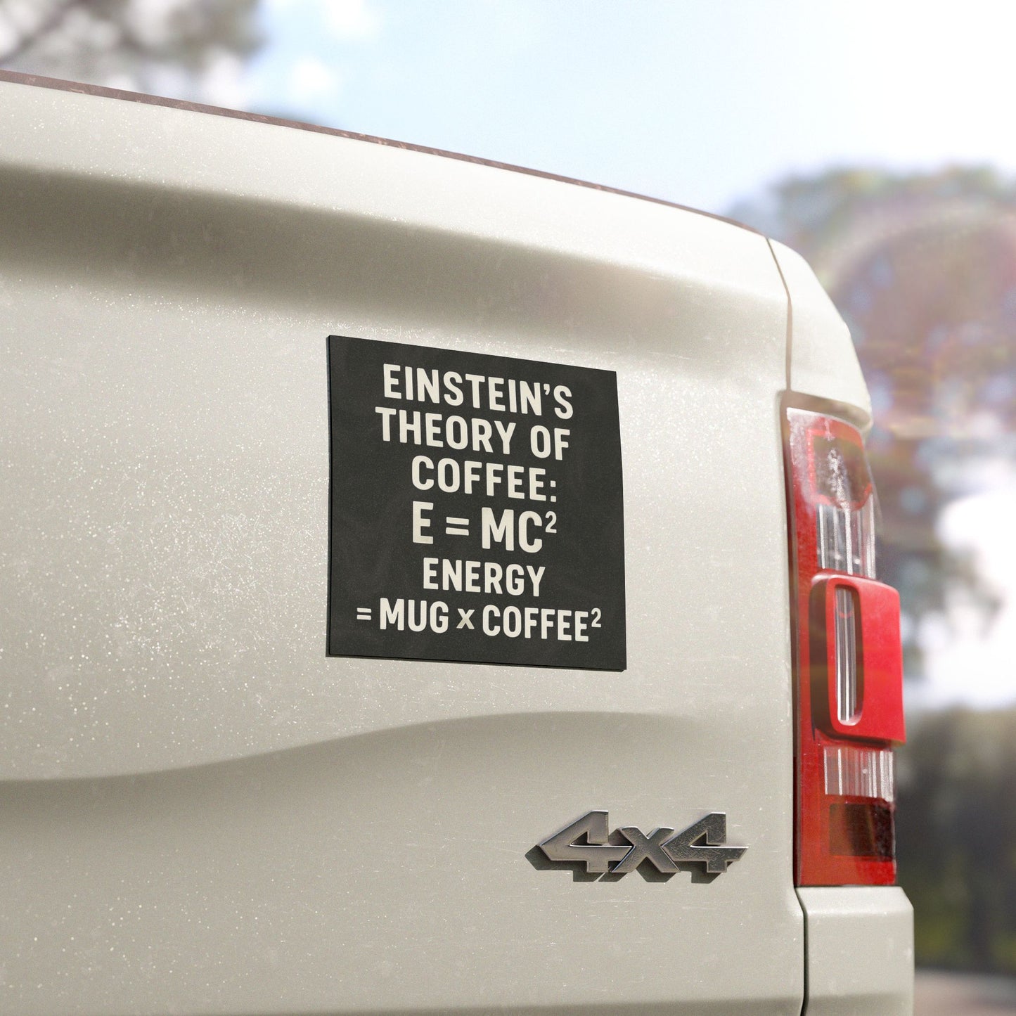 Einstein's Theory Of Coffee Indoor/Outdoor Magnet