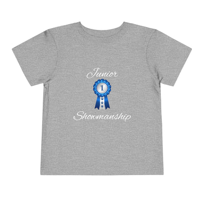 Junior Showmanship Toddler Unisex Short Sleeve Crewneck Tee
