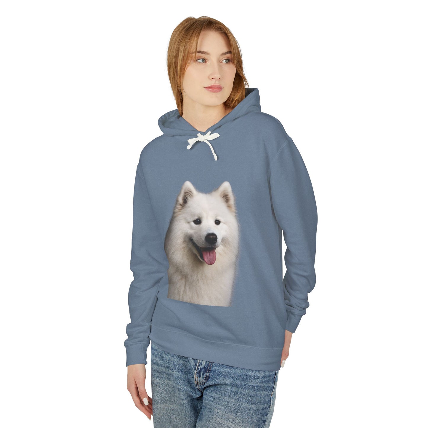 Samoyed Head Unisex Lightweight Hoodie