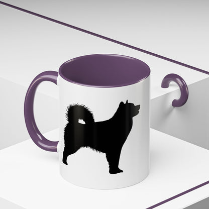 Malamute Silhouette 2-Tone Coffee Mug