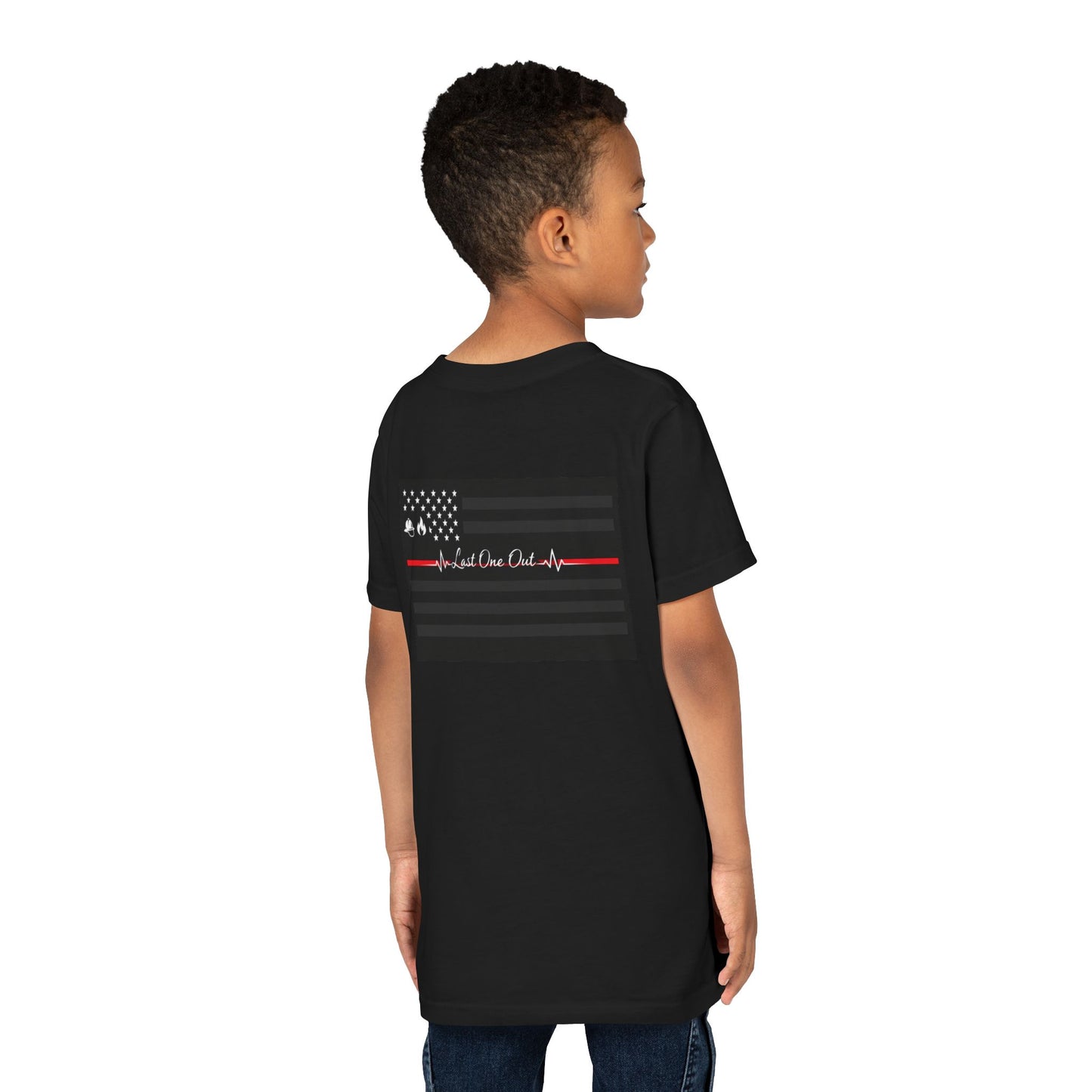 Thin Red Line Youth Unisex Short Sleeve Crewneck Tee
