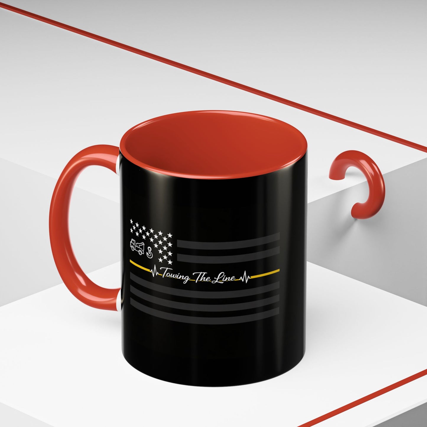 Thin Yellow Line 2-Tone Coffee Mug