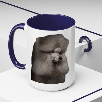 Poodle Head 2-Tone Coffee Mug