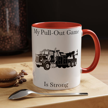 Pull Out Heavy Tow Truck 2-Tone Coffee Mug